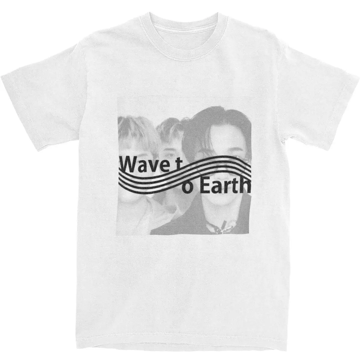 Streetwear T-Shirt Wave To Earth 100% Cotton T-Shirts Fashion Tee Shirt for Men Summer Y2K Casual Casual Short Sleeve Clothes