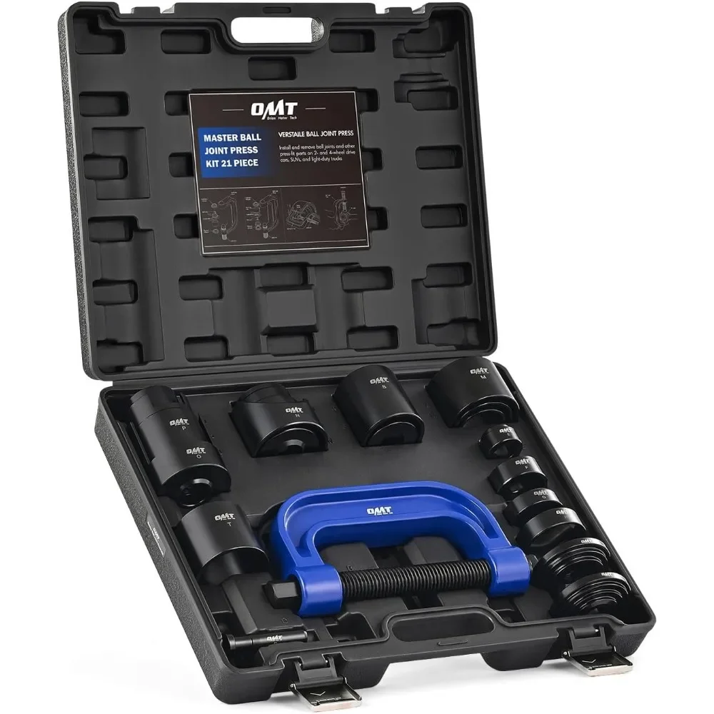 

21 Piece Ball Joint Press Removal Tool Kit Upper Lower C Frame Heavy Duty for 2WD 4WD Vehicles