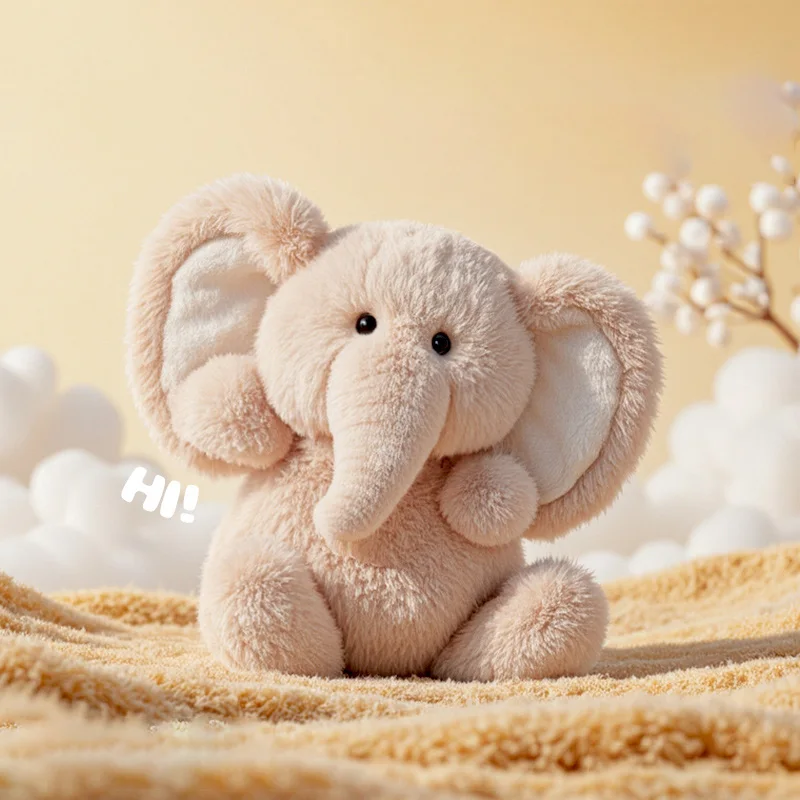 20 ซม.ช้างน่ารักตุ๊กตานุ่มตุ๊กตาการ์ตูนตุ๊กตาช้างสัตว์ของเล่น WARM COZY เด็ก Companion ตุ๊กตาของขวัญวันเกิด