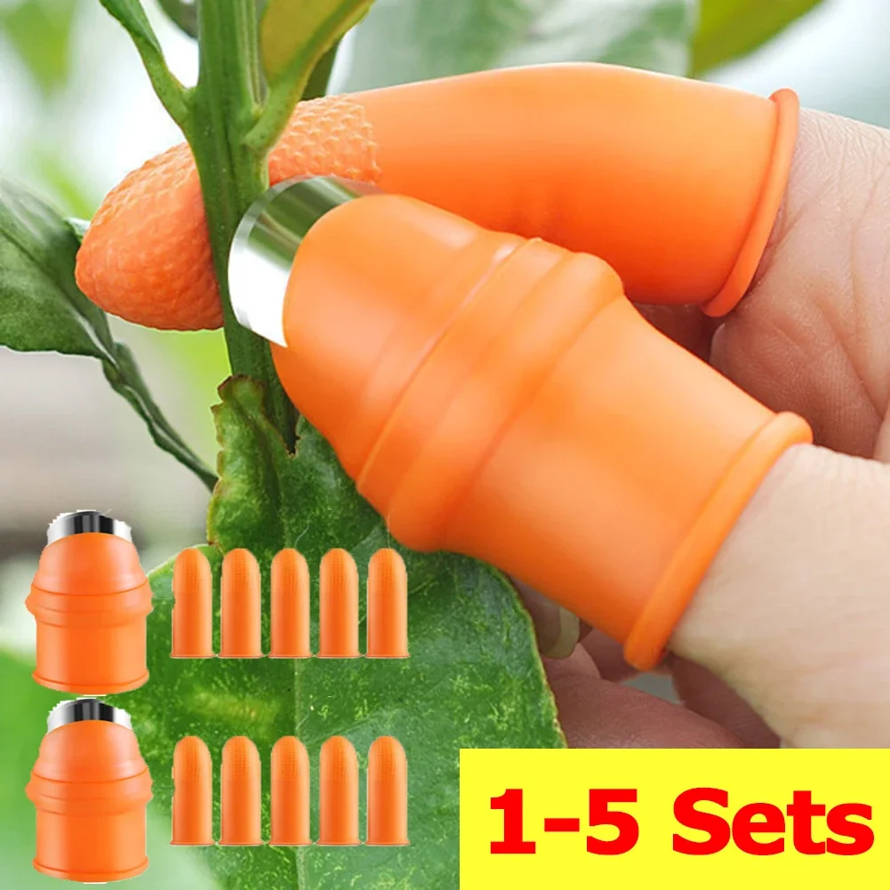 

Silicone Thumb Knife Gardening Thumb Knife for Picking Plant Fruit Vegetable Harvesting Knife Pinching Plant Blade Scissors Tool