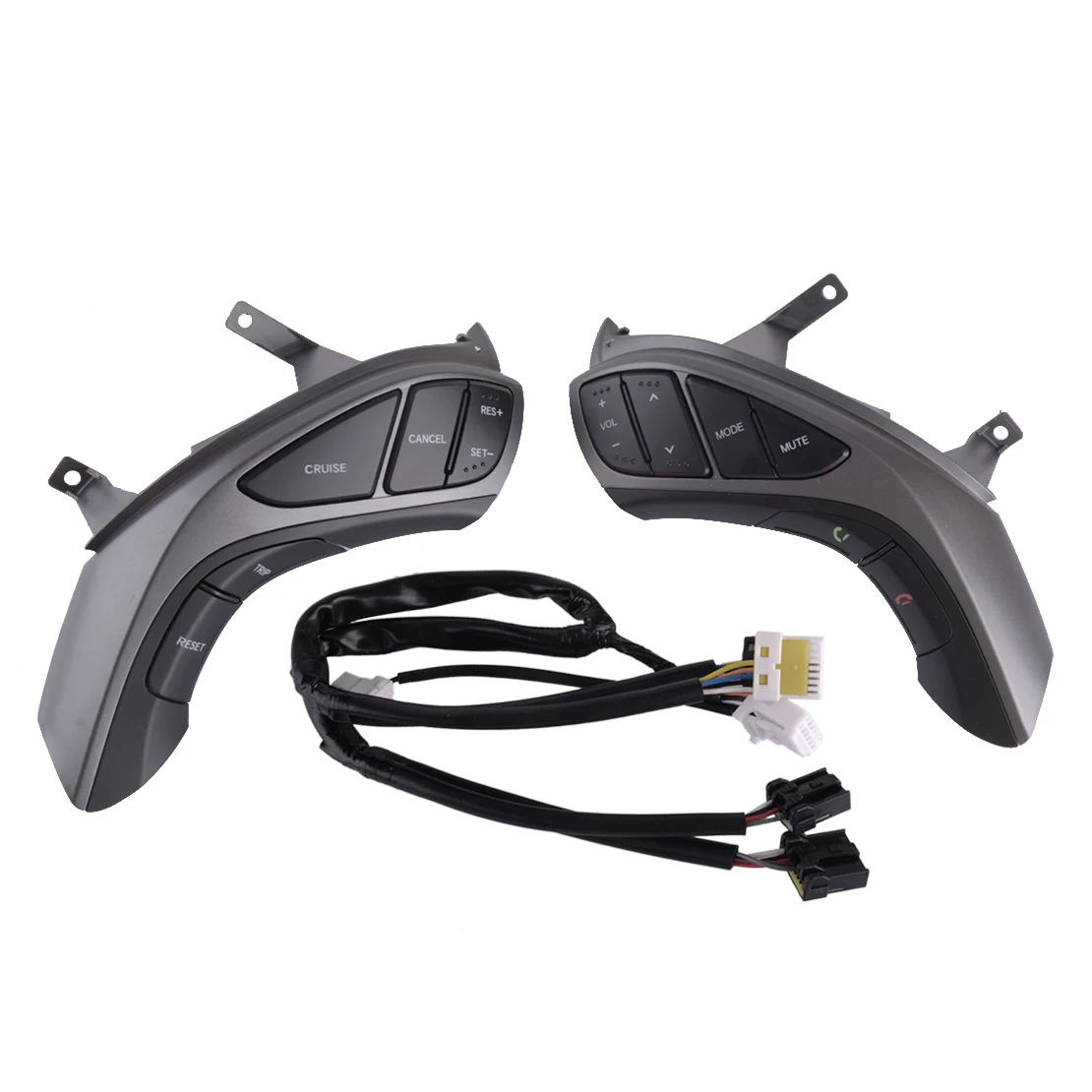 1 Pair Car Auto Steering Wheel Cruise Audio Control Switch 96700-3X800 Fit for Hyundai Elantra 2016 2015 2014 2013 2012 2011