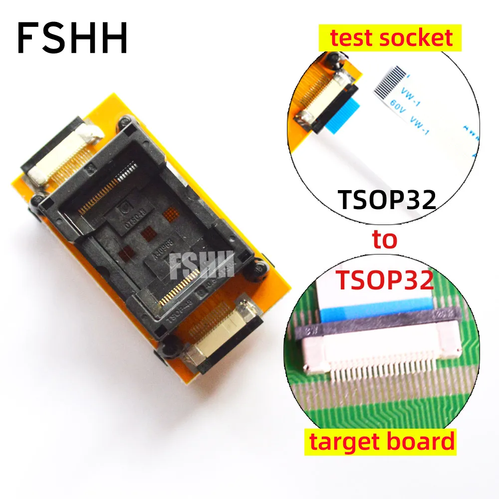 0.5mm to 0.5mm SMD TSOP56 to TSOP56 On line test socket TSOP48 to TSOP48 ic socket Adapter Double Contact Points