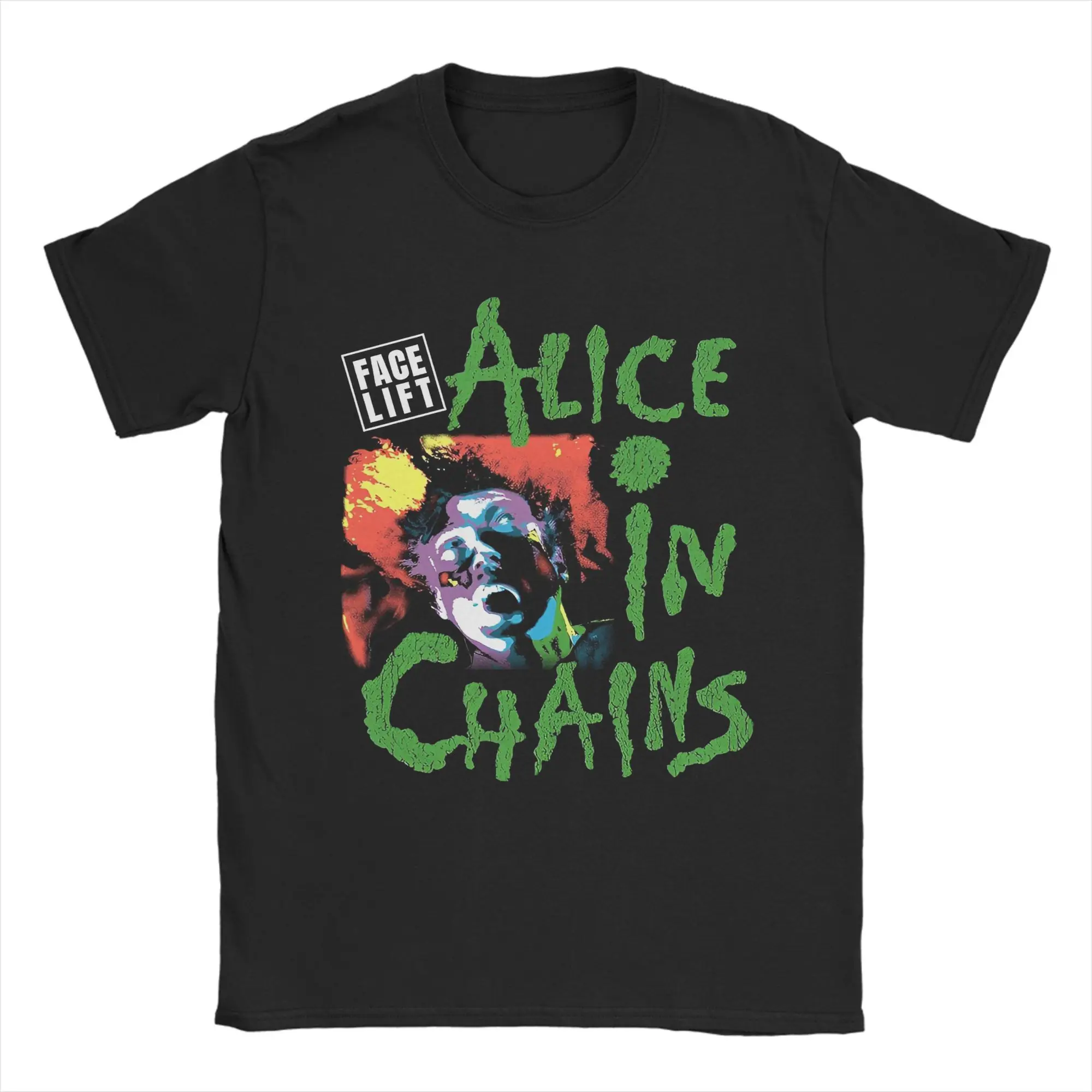 

Man T-Shirt Alice in Chains Facelift Tour '91 T Shirts Trending Beach Tees Y2K Funny Print Cotton Clothes Plus Size