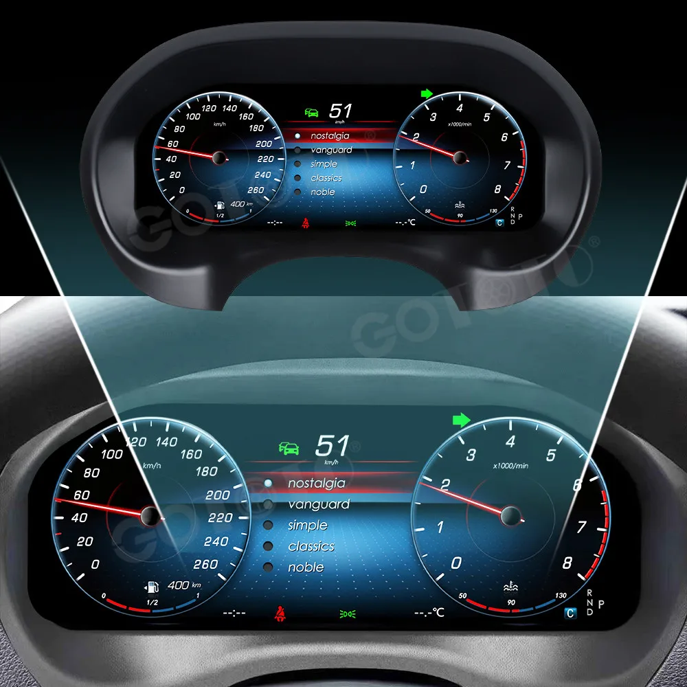 Digital Instrument Cluster For Mercedes-Benz Vito 2016-2023 LCD Dashboard Speed Meter Digital Display Car Accessories Head Unit
