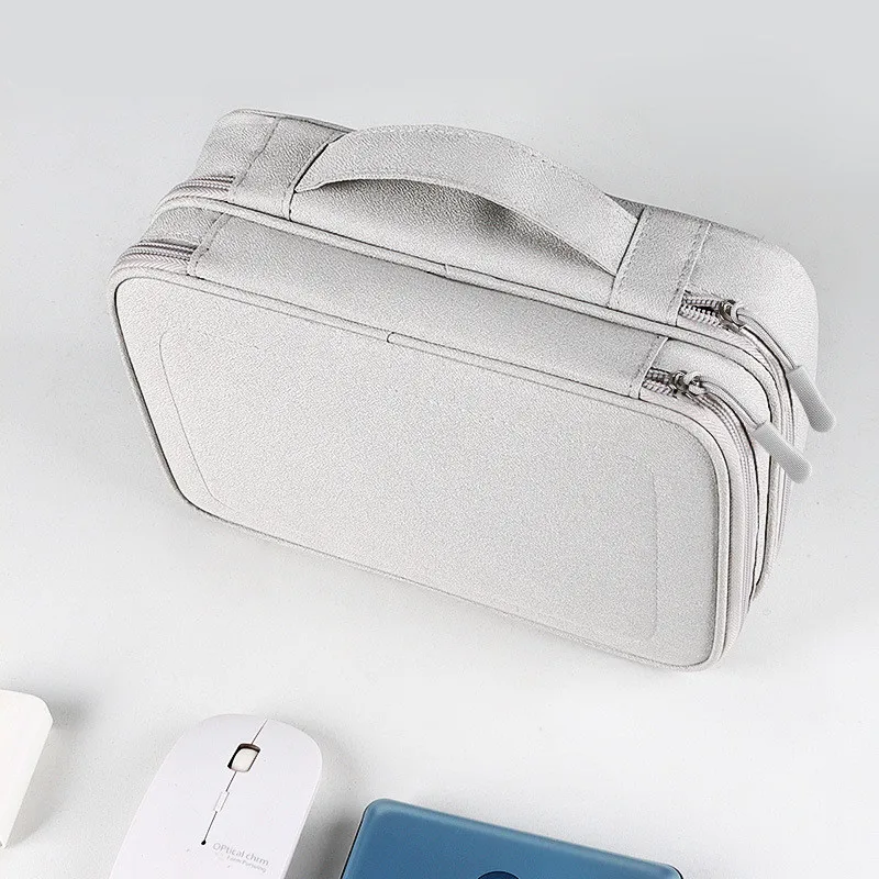 Cable Storage Bag Waterproof Digital Electronic Organizer Portable USB Data Line Charger Plug Storage Bag Travel Cable Organizer