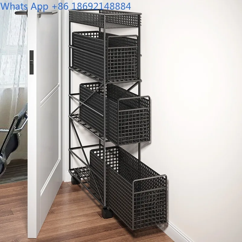 

Multi-layer Spice Jar Kitchen Door Seasoning Drawer Storage Rack Miscellaneous Shelf Household Soy Sauce Bottle Organizer