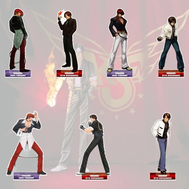 Game The King of Fighters '96'97 Anime Kyo Kusanagi Iori Yagami Acrylic Stand Figure Stand Plate Cosplay Prop Decor Keychain