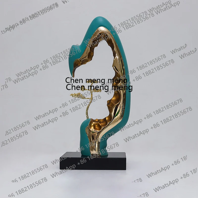 

X Office Front Desk Fiberglass Sculpture Lucky Rockery Ornament Decoration Entrance Living Room