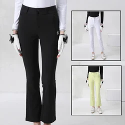 Golfist Golf Pants Women High Waist Flared Trousers Autumn Elastic Breathable Slim Pants Spring Sports Casual Golf Sweatpants