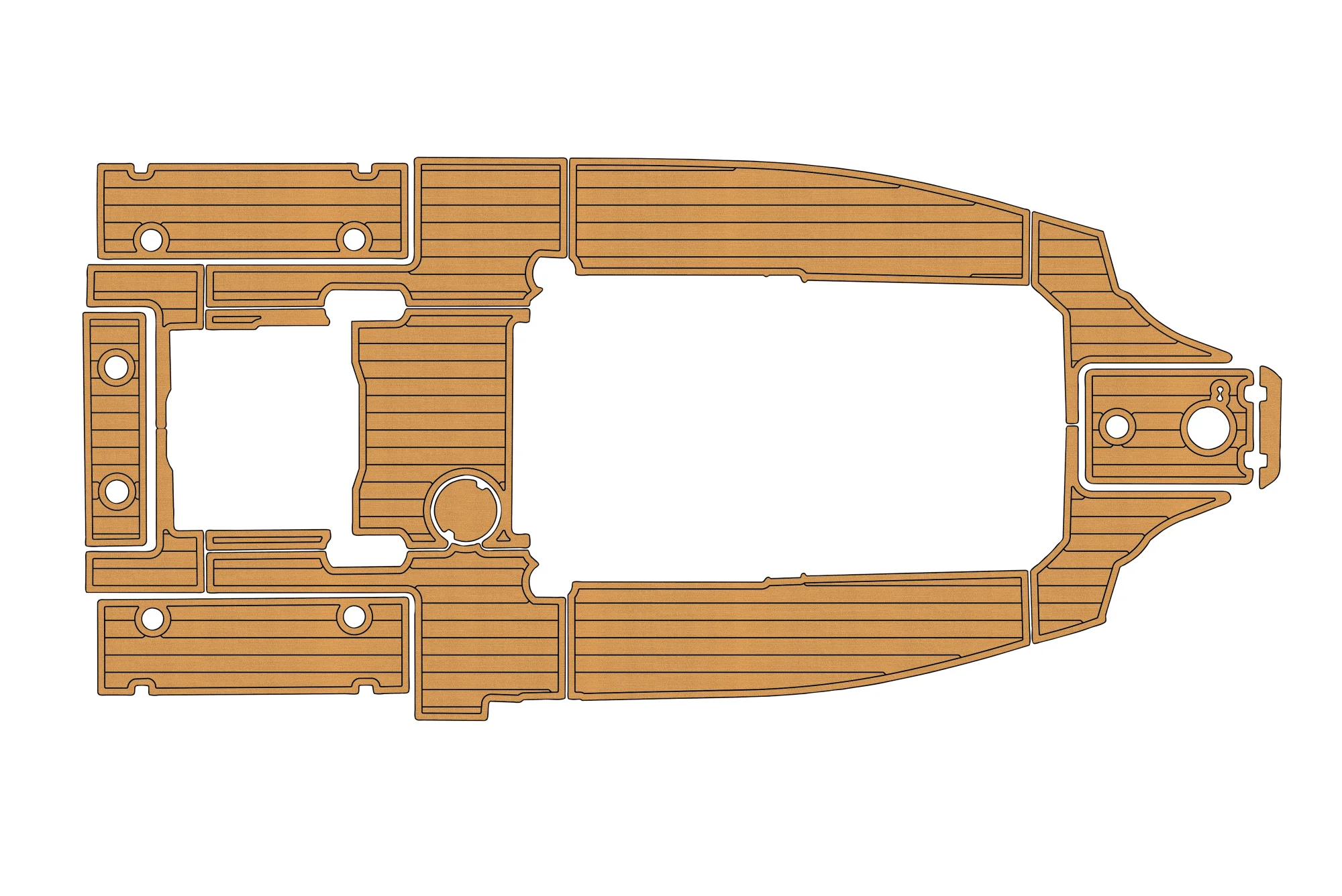 

2023 Sea Fox 268 Commande Cockpit swimming platform 1/4" 6mm EVA fAUX carpet Water Ski Yacht Fishing Boat Non-slip mat floor