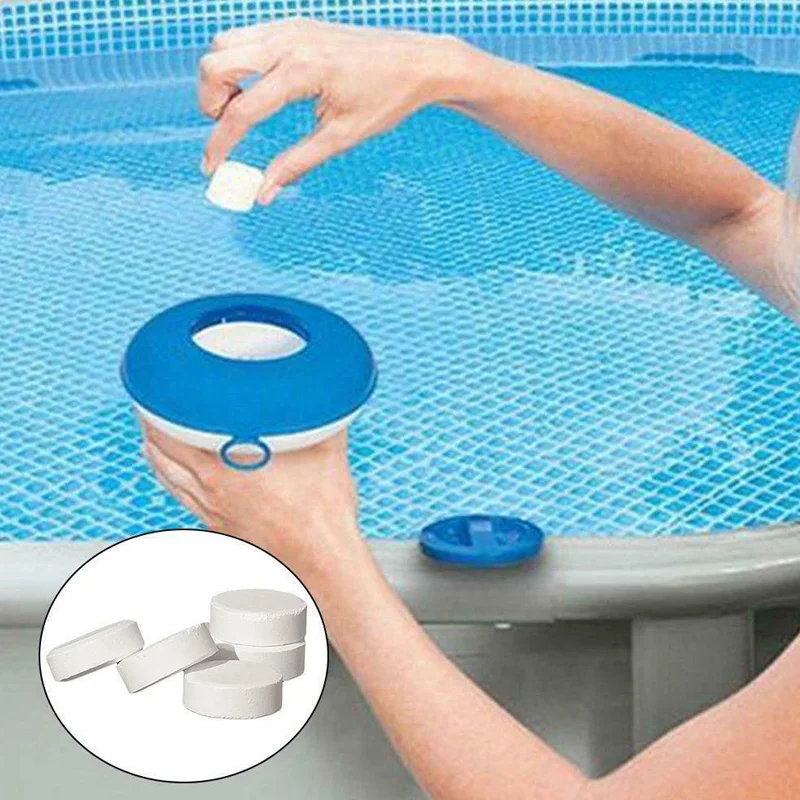 50 Uds tabletas de cloro desinfección instantánea multifunción para piscina bañera Spa tabletas de cloro piscina bañera Spa