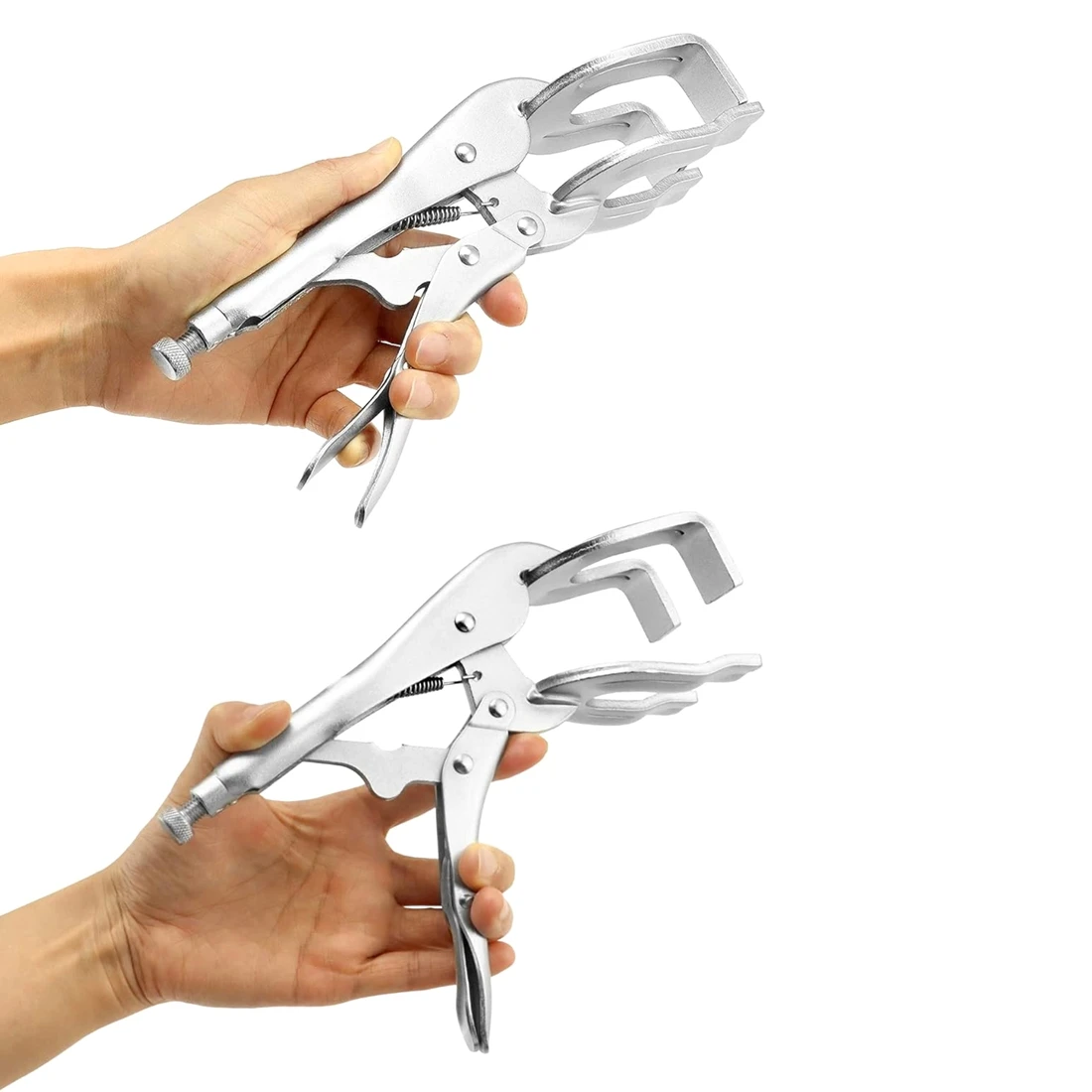 ABKY-9 Inch U-Shaped Welding Locking Pliers Adjustable,Multifunctional Metal Welding Clamp Plier,Quick-Lock Release