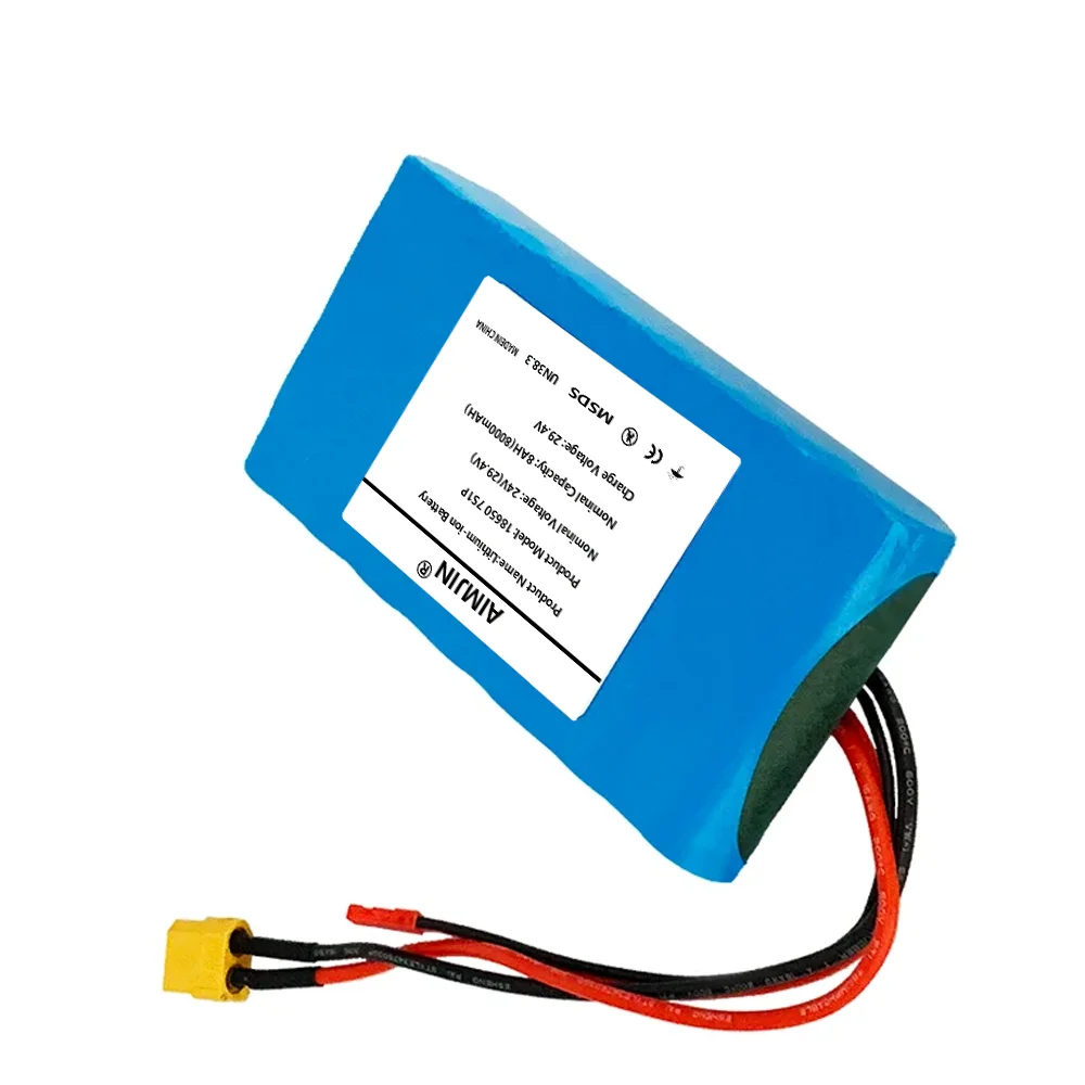 حزمة بطارية ليثيوم أيون 7S1P 2026 24V 7S1P 29V 8000mAh مناسبة لدراجة لعبة سكوتر مع BMS مدمجة ومبيعات الشاحن #2