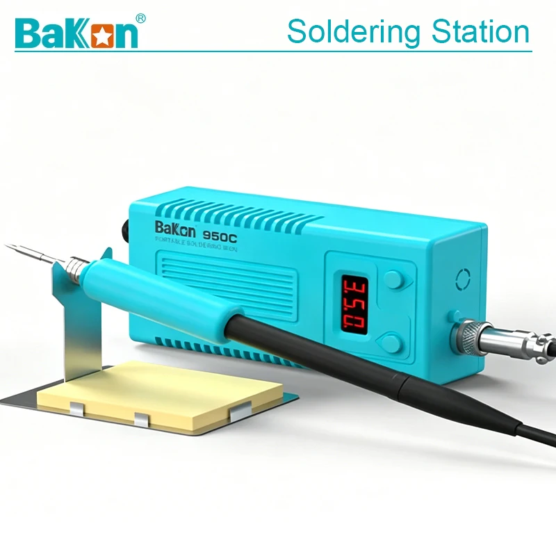 Bakon BK950C Soldering Station Portable 50W Electric Soldering Iron Temperature Adjustable DIY Phone Repair Tools Kits