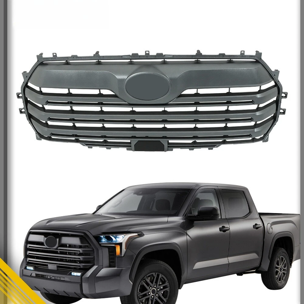 

Suit For Toyota Tundra 2022-24 Plastic Replacement Front Grille Matte Dark Gray
