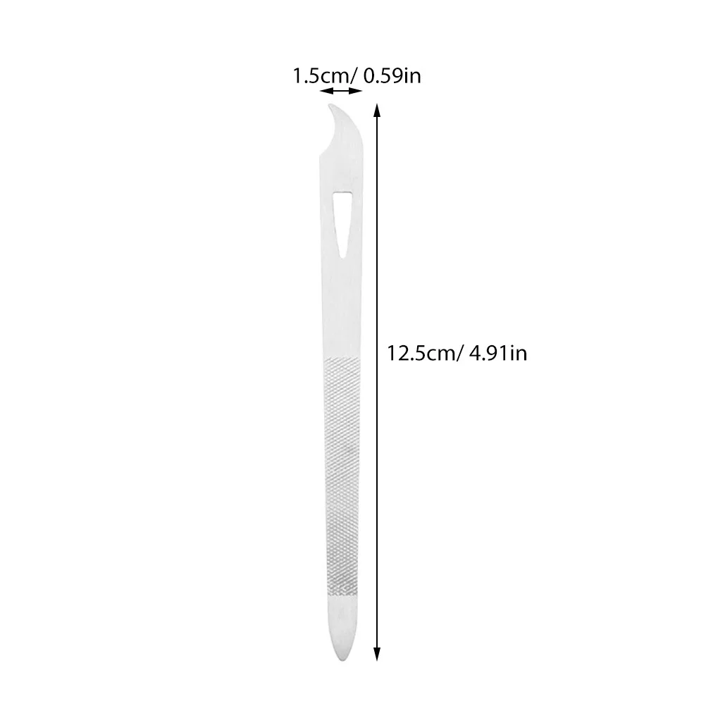 15Pcs Anti-Rust Alloy Nail Files Manicure Art Tools Durable Sturdy Pedicure File Set Nail Files Manicure Art Tools