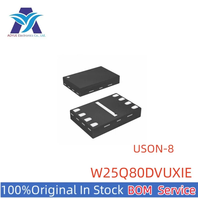 5-10pcs/lot New Original IN Stock  W25Q80DVUXIE W25Q80DV P/N: 8N114 8N 8N116 8N107 USON8 NOR Flash Serial Memory Chip IC