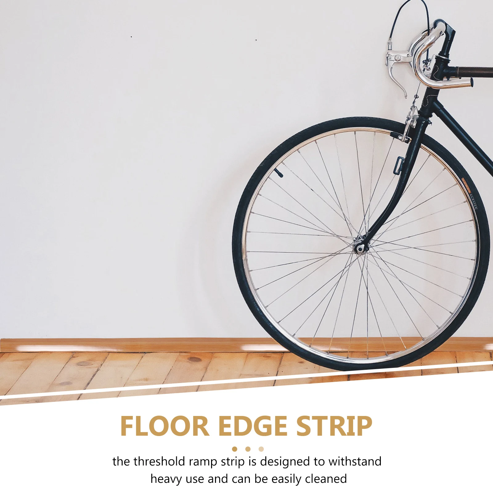 

PVC Ramp Strip Durable Self Adhesive Easy Maintenance Heavy Use Floor Transition Scooter Doorway Wheelchair Yellow