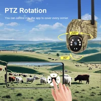 Ubox Solar Camera 4G LTE Cellular Trail Camera with Solar Panel Security Cam Full Color Night Vision for Outdoor Wildlife 5
