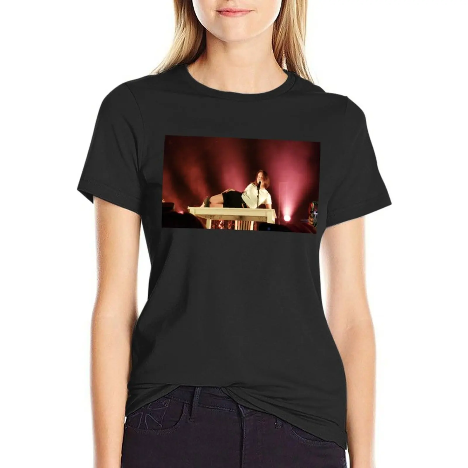 

Mitski Live Sticker T-Shirt summer clothes plain customizeds new edition t shirts for Women