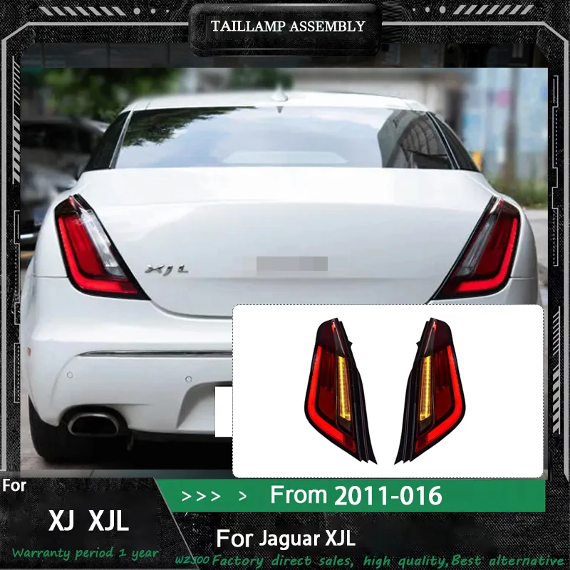 

Автомобильный задний фонарь в сборе для Jaguar XJL 2011-2016, обновление, увлащенный на новый динамический указатель поворота XJL, автомобильные светодиодные задние фонари