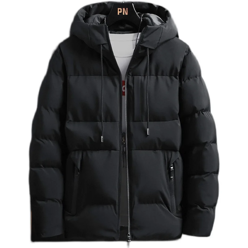 

Men's Winter Cottonpadded Warm Coat Casual Jaet Stand Fit Faion Urban Sle Nine Sve Length Thiened Cotton Inner