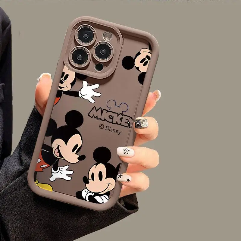 Phone Case for VIVO V30 V29 V23 V25 V30E V27E V23E V25E V11i Z3 V15 S1 V20 Pro Y75 Y55 Y100 Soft Disney Mickey Minnie Cover