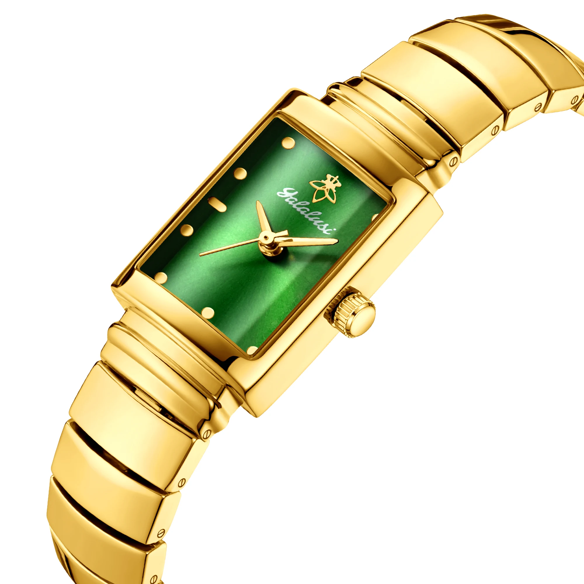 

Модные женские водонепроницаемые кварцевые часы бренда Yalalusi: элегантные, квадратные, компактные часы-браслет reloj mujer