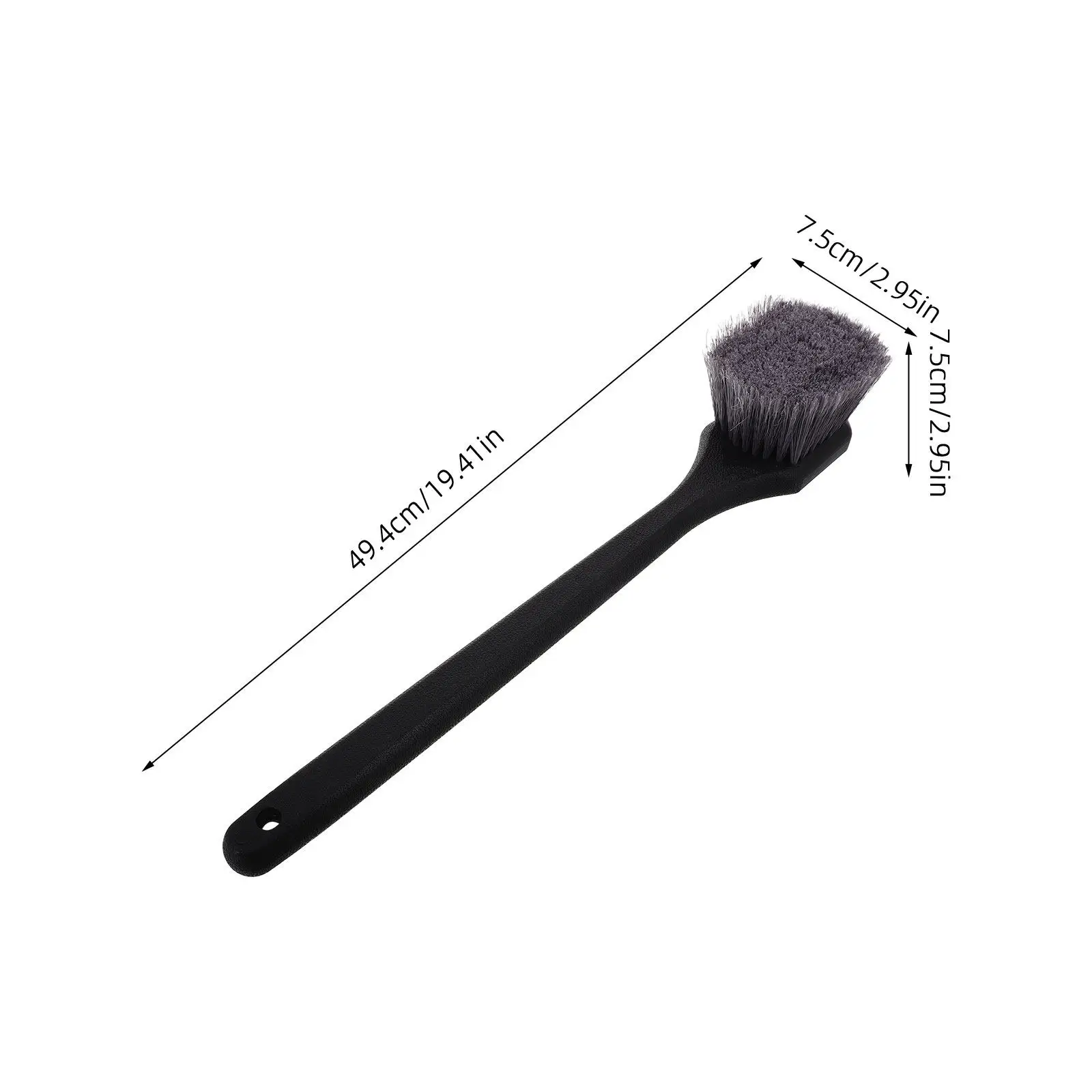 Hub Brush Tire Wheel Cleaner Car Auto Dusting Small Brushes for Cleaning Washing Hard Bristles Long H Plastic Material