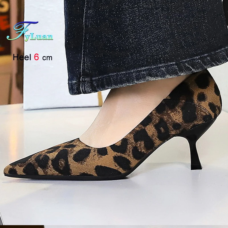 

2025 г., женская обувь на каблуке с леопардовым принтом, 6 см, женские туфли-лодочки из лакированной кожи, элегантные банкетные туфли на шпильке с неглубоким носком