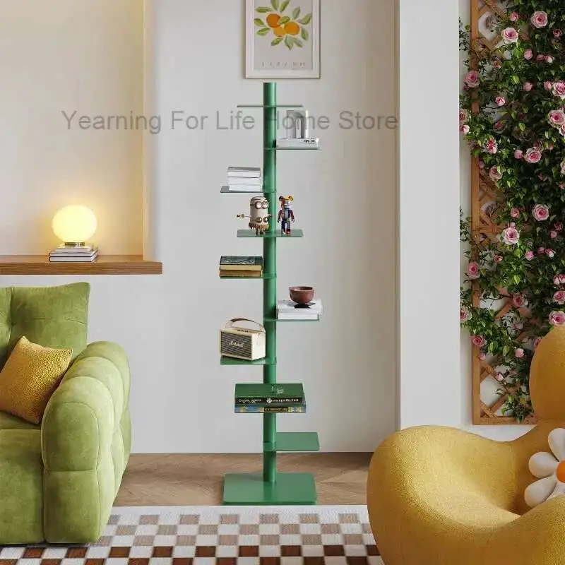 

Designs Display Bookcases Decoration Aesthetic Art Rotating Minimalist Book Shelf Living Room Library Estanteria Home Furniture