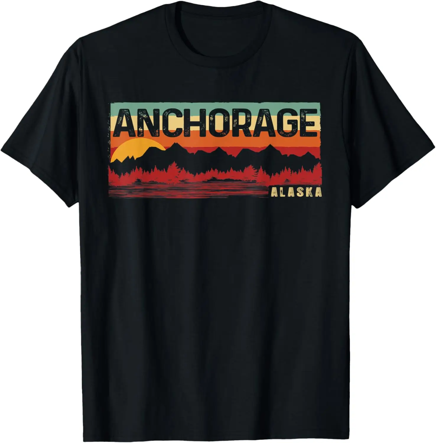 Футболка Anchorage Alaska Винтажная футболка Anchorage