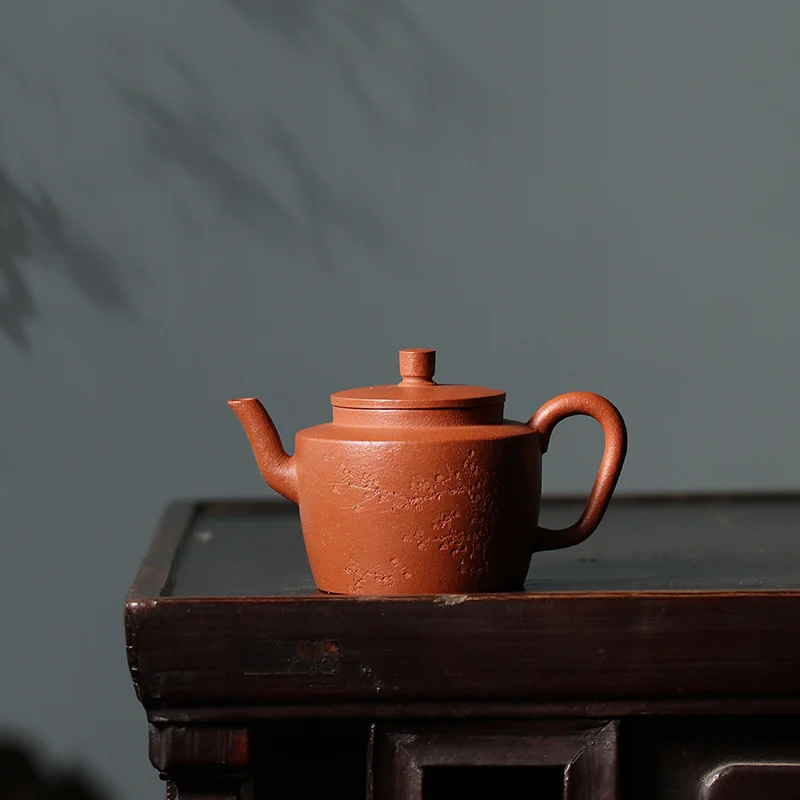 [ Morning Light Kiln ] Collected Handmade Yi Purple Clay Teap, Carefully Selected Red Descending Slope Palace Lantern