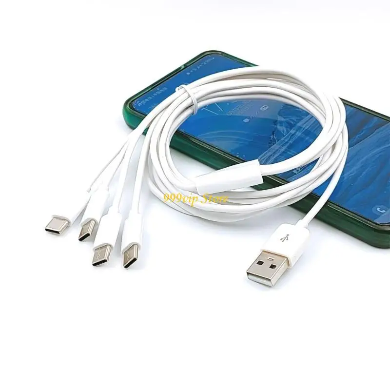 C90C Quality USB C Splitter Cable Nylon Braided Cord Multi Cable