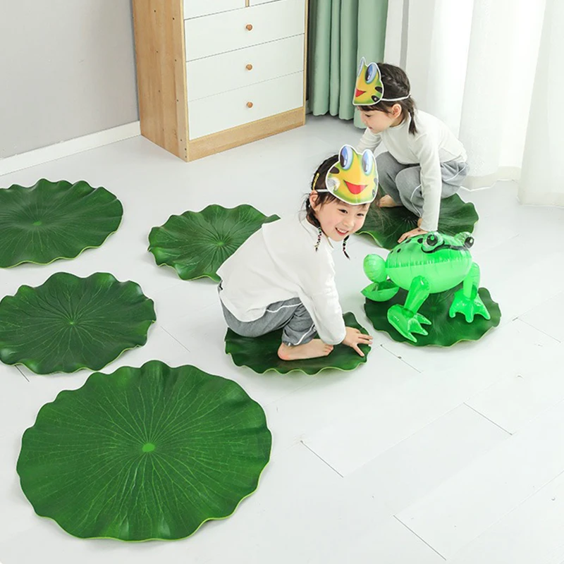 Sensory Training Tools Soft Lotus Leaf Pad Frog Jumping Foam Field Children's Outdoor Play Props Kindergarten Sports Games Toys