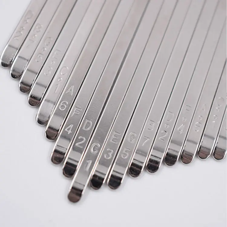 Aluminum Alloy Replacement Keys For African Kalimba Mbira 17/21 Keys Thumb Piano Parts Metal Musical Instruments Accessories