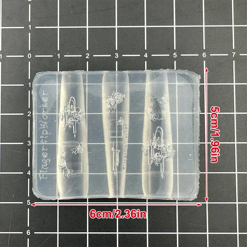 실리콘 네일 금형 꽃 나비 모양 네일 장식 네일 조각 네일 살롱 DIY 입체 매니큐어 도구