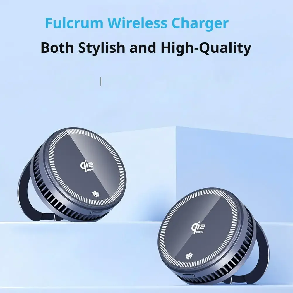 25W Magnetic Wireless Charger Phone Cooler Active Refrigeration Radiator Magnet Fast Charging Stand For iPhone Xiaomi
