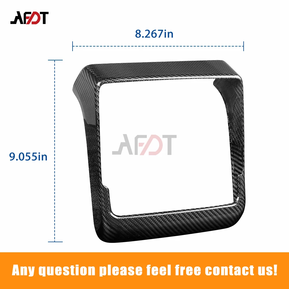 테슬라 모델 S X 2021-2023용 AFDT 카본 파이버 후방 내비게이션 디스플레이 스크린 패널 프레임 커버 트림 자동차 인테리어 액세서리 썸네일 4