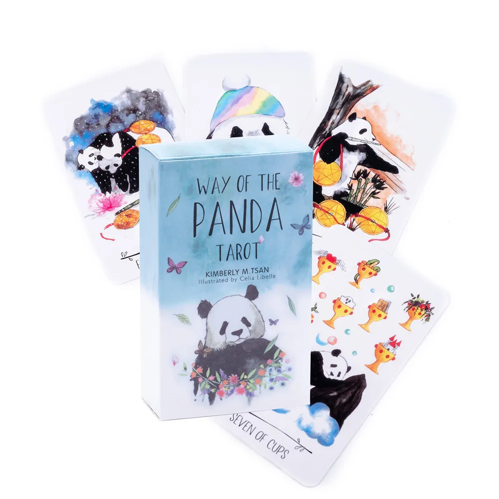 

Way Of The Panda Tarot Deck Leisure Party Table Game High Quality Fortune-telling Prophecy Oracle Cards With PDF Guidebook