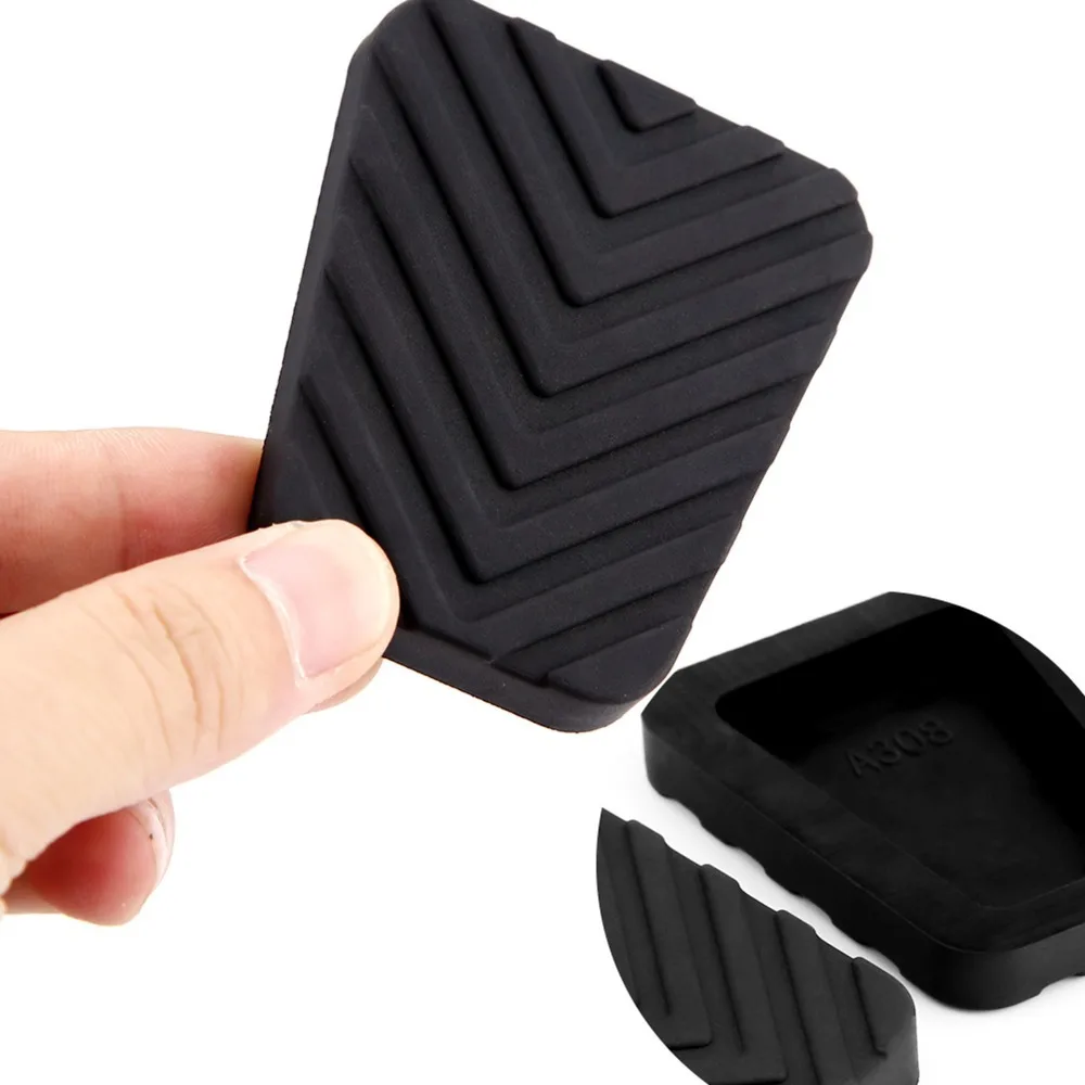 1 Pair Rubber Brake Clutch Pedal Pad Black 3282536000 Pedal Rubber Cover for Accent / Tucson / Tiburon / Elantra / Genesis Coupe