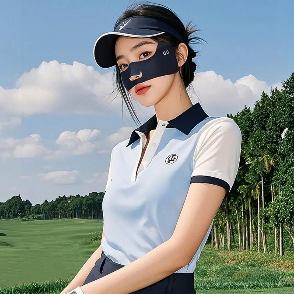 

Elastic Sunscreen Face Scarf Ice Silk Sunscreen Mask Nylon Breathable Summer Face Cover Face Scarves Thin Face Gini Mask Hiking