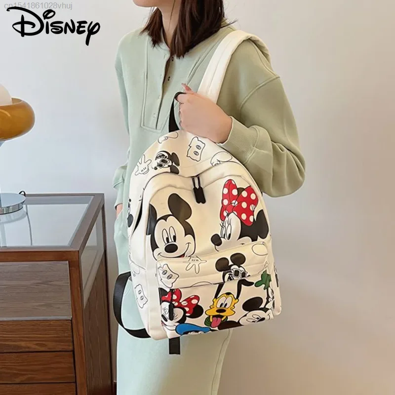 

Disney Cute Cartoon Mickey Schoolbag Y 2k Girls Kawaii Anime Large Capacity Travel Backpack 2000s Aesthetic School Bag Boys Yk2