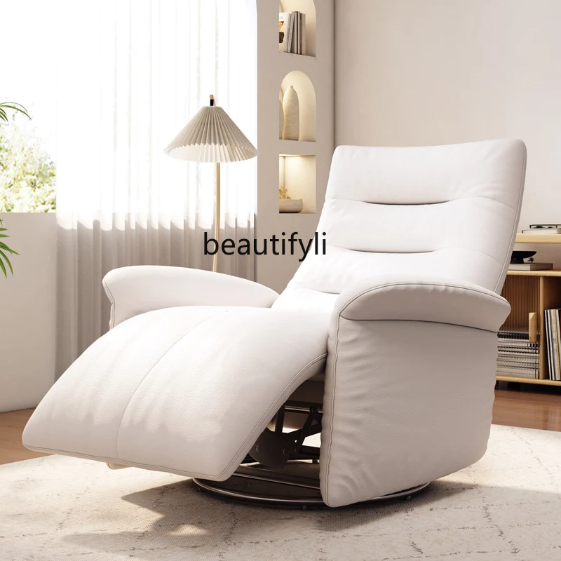 

Leather Recliner Lazy Sofa Electric Multifunctional Sofa Electric Recliner Living Room Leisure Chair