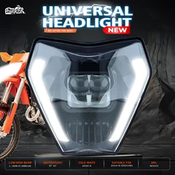 Powerzone 2024 Motorcycle New LED Headlight Head Light For KTM EXC XC SX MX 125 250 300 450 2024 2025 2026 Supermoto Headlamp