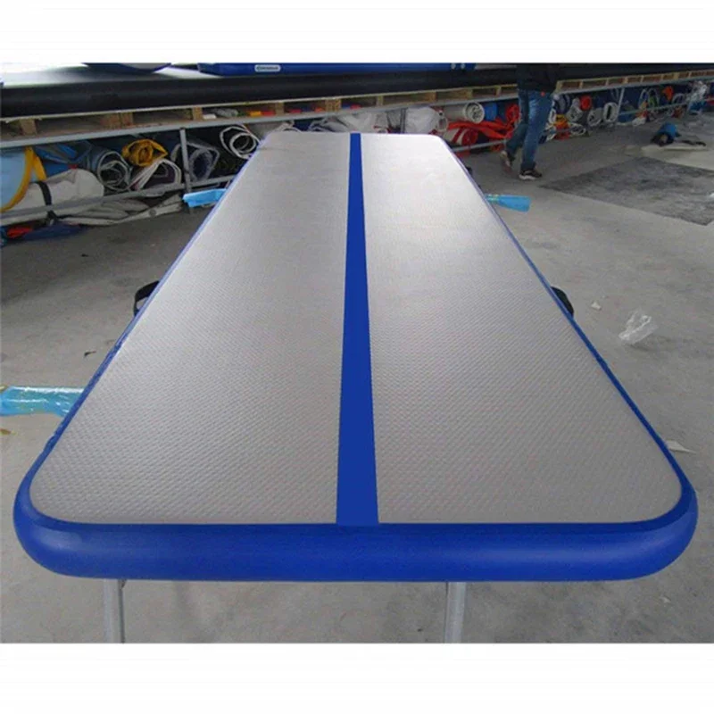 Tapis de culbutage Airtrack professionnel, polymère de yoga, piste d'air gonflable, sport, accessoire de gymnastique, usage domestique, 6x2x0.2m