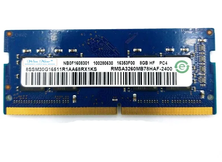 

For 8GB 1RX8 PC4-2400T RMSA3260MB78HAF-2400 Notebook