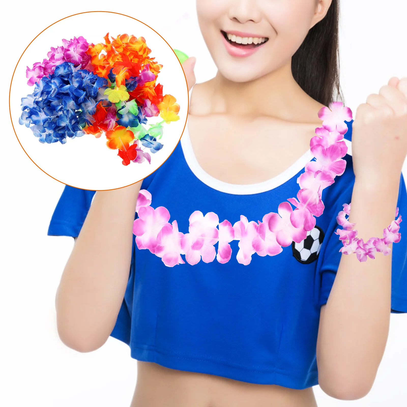 

Headbands Garland Set Hawaii Party Supplies Hawaiian Decorations Make Costume Accessories Luau Favors Miss