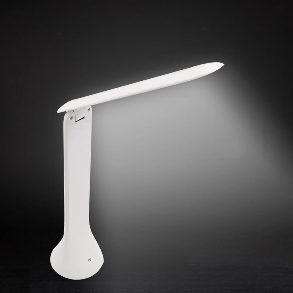 

Touch Dimming LED Desk Lamp Foldable Arm Eye Protection Reading Work Light USB Rechargeable 3 Levels Brightness Non Flickering