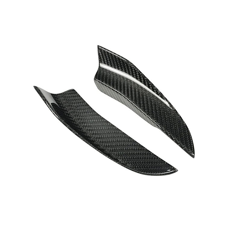 Novo oem 4 pçs carro de fibra carbono s4 frente canard para a4 a5 a6 a7 a8 b6 b7 b8 b9 b10 rs6 c7 2018 canard barbatanas